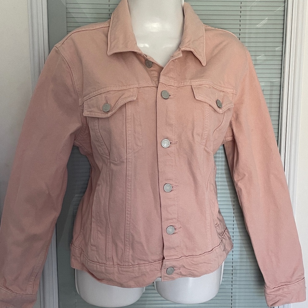 LUCKY BRAND - Light Pink Jean Jacket - Large